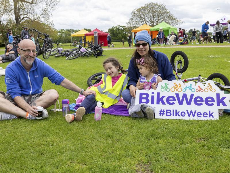 Relaxing at Bike Week Family Fun Day