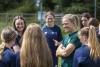 Diane Caldwell with the girl's FAI/FCC TY Football course 2022-23