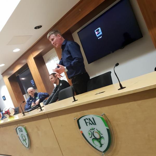 Stephen Kenny at launch 