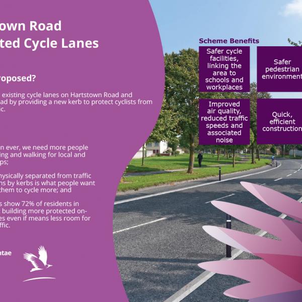 Hartstown Road Protected Cycle Lanes