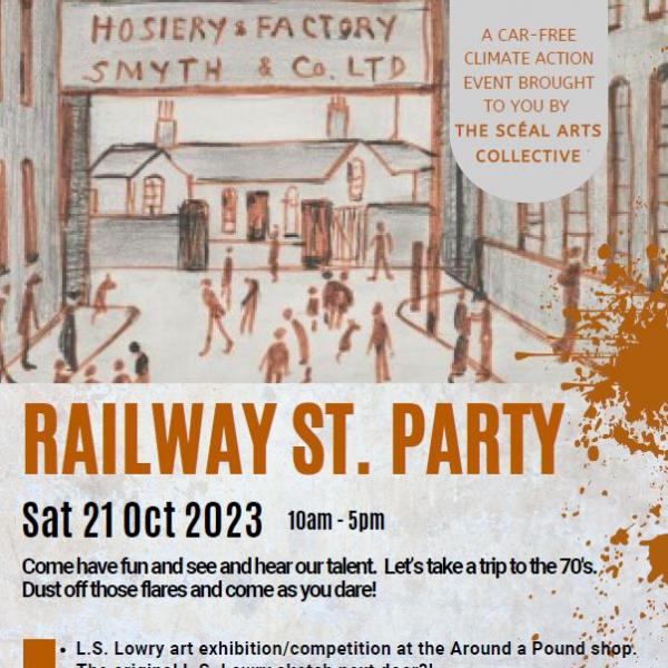 railway street lowry event poster