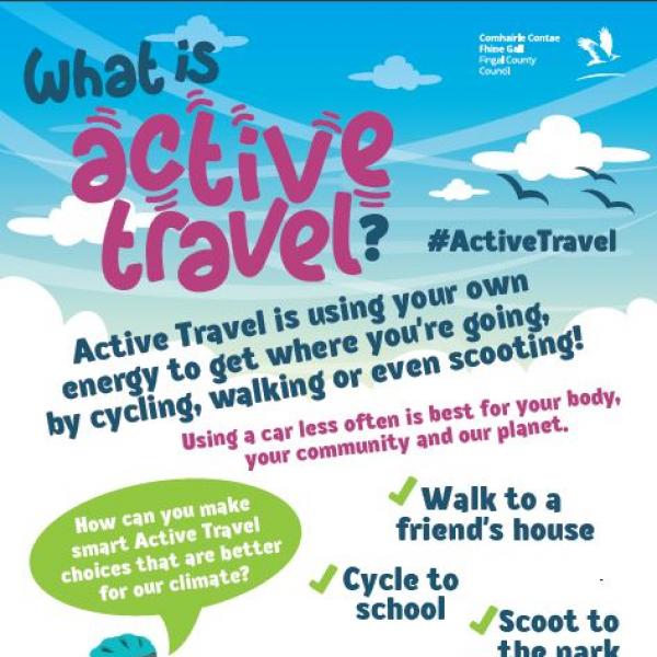 What is active travel poster