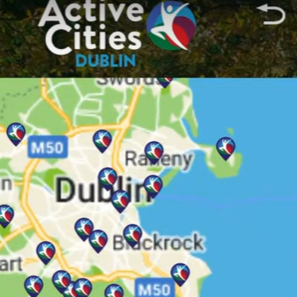 map showing active cities locations