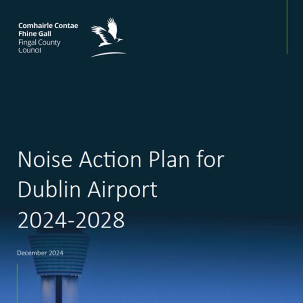 Front cover f the Dublin Noise Action Plan 2024-2028