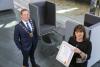 The Mayor of Fingal, Cllr Eoghan O’Brien, and the Chief Executive of Fingal County Council, AnnMarie Farrelly, pictured with the ISO50001 Certificate which the Council has received from Certification Europe for its Energy Management System.