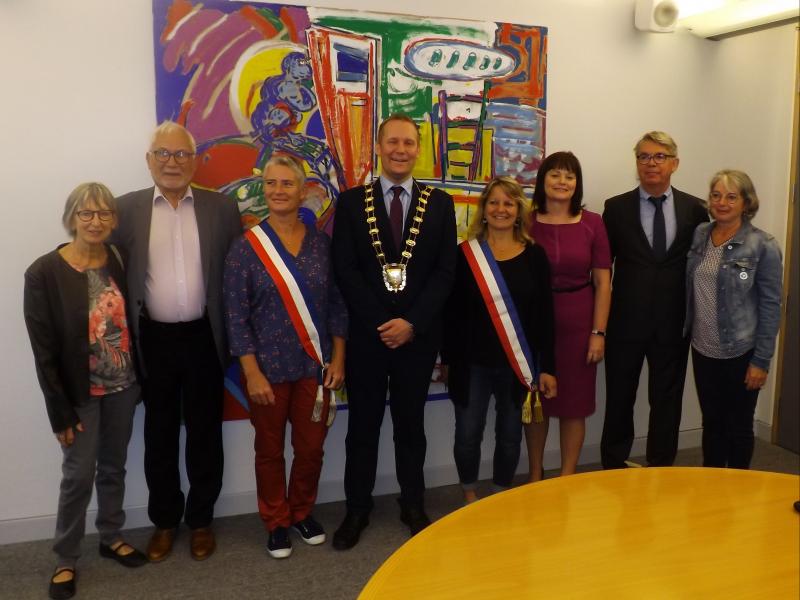 Representatives of The Canton of Guichen with Mayor of Fingal Cllr Eoghan O'Brien and Fingal County Council's Interim Chief Executive AnnMarie Farrelly