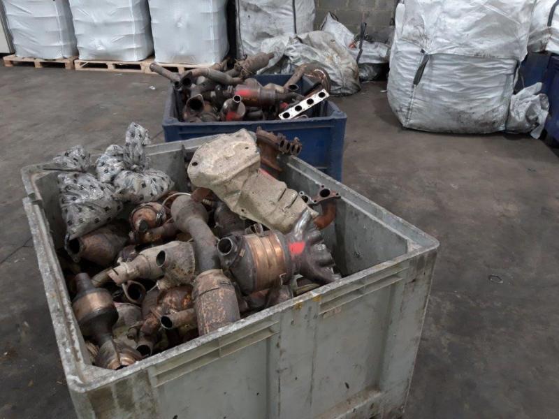 Some of the Catalytic Converters recovered during a search