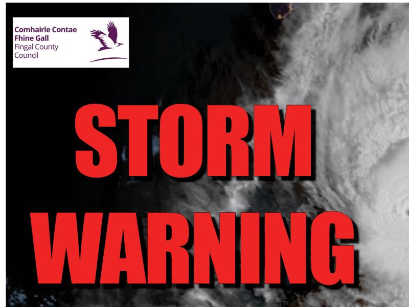 Red Storm Warning Graphic