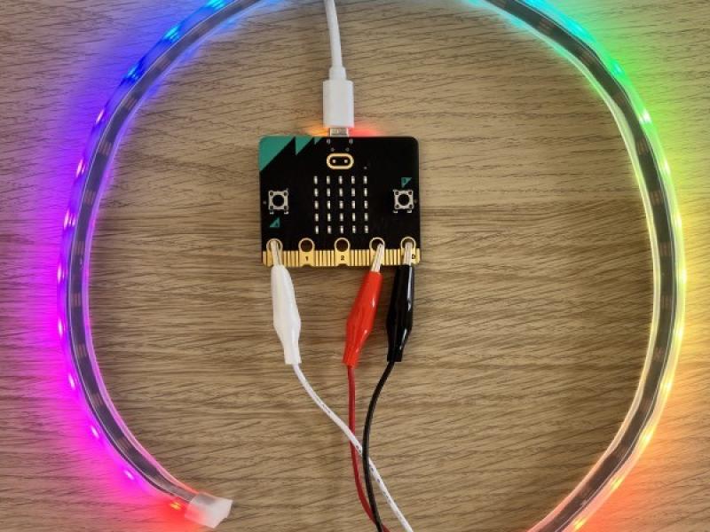 Code LED Lights to Create Digital Art with Coding Ireland