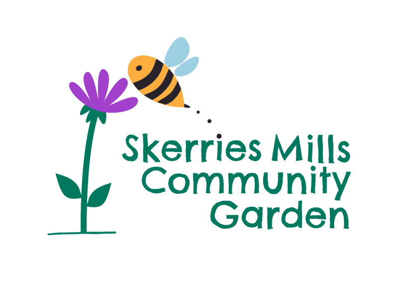 Skerries Mills community garden logo 2024