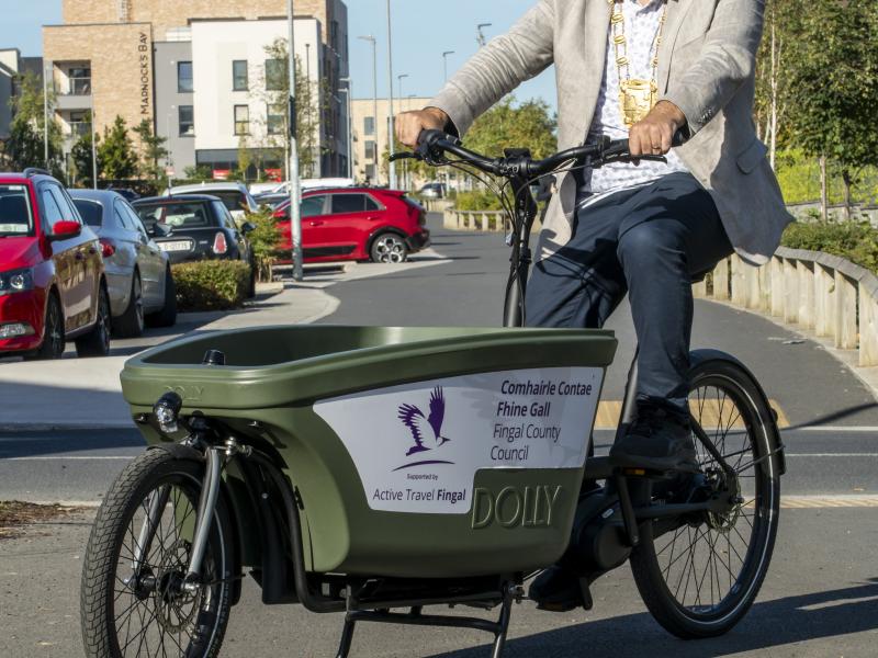 mayor on bike