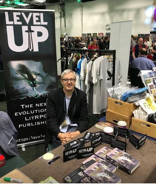 Conor at the Level Up stand 