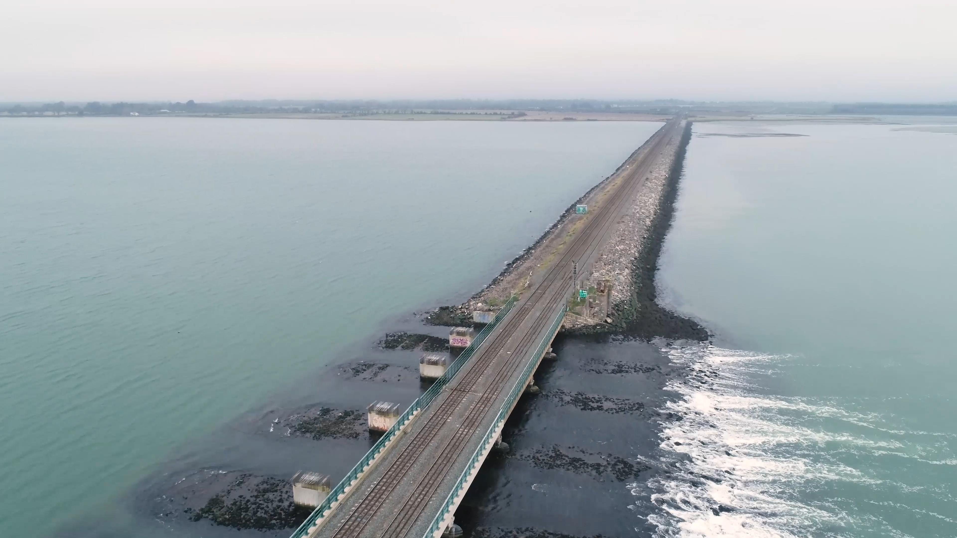 The railway line over the Broadmeadow Estuary, Malahide