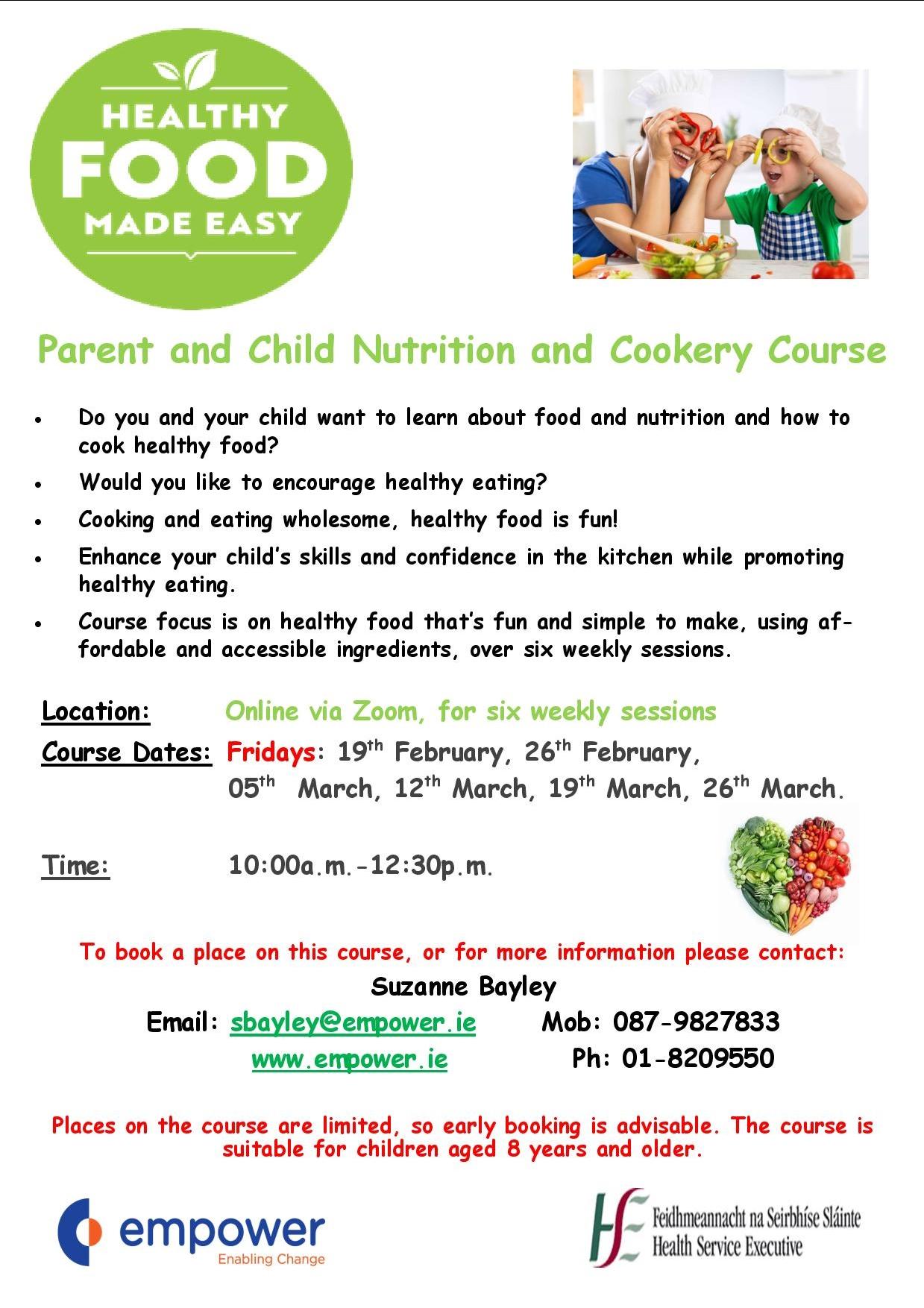 parent & child cookery course