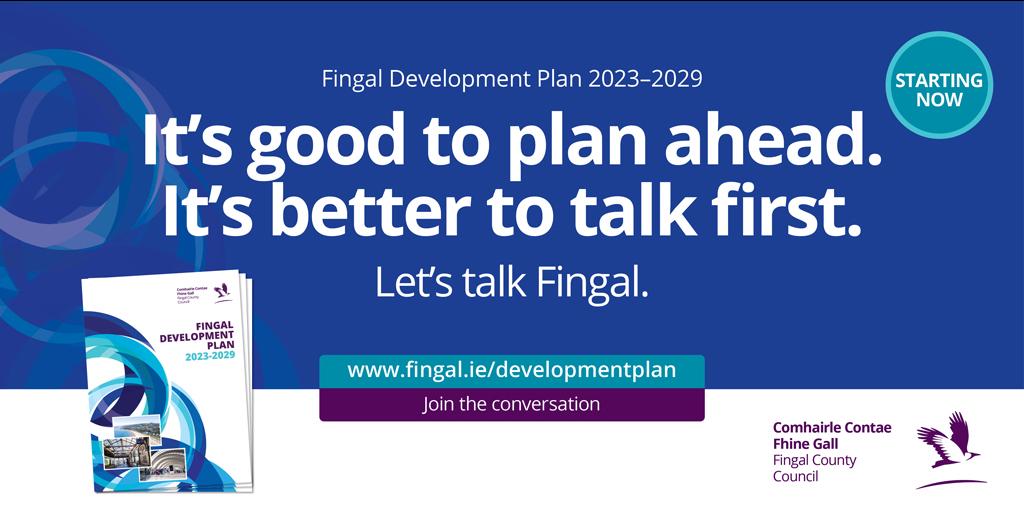 Advert for Fingal Development Plan 2023-2029