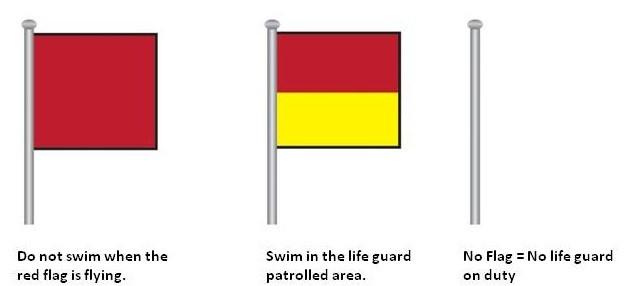 Lifeguard flags