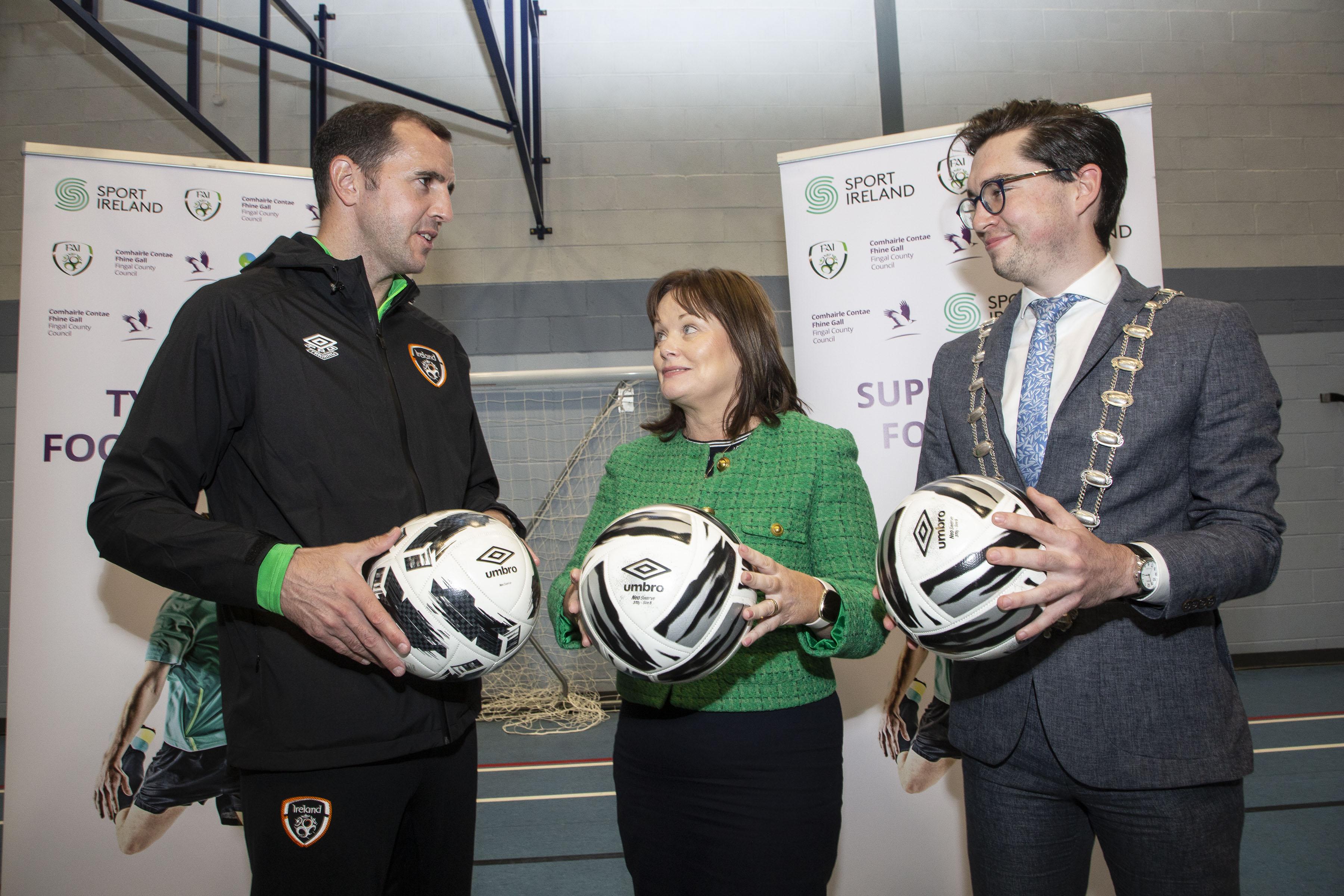 John O'Shea, AnnMarie Farrelly and Cllr Daniel Whooley