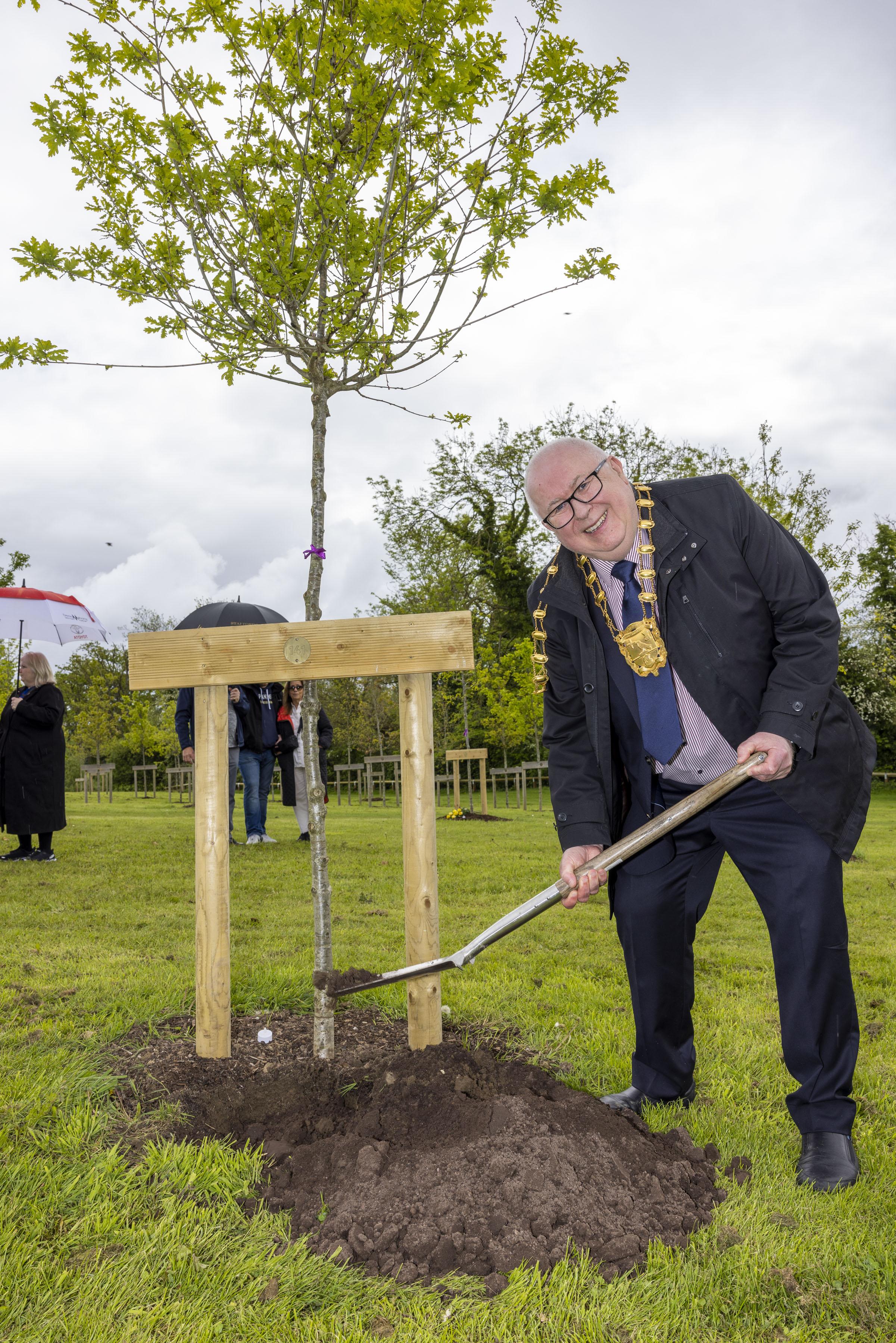 Malahide Demesne Commemorative Grove planting Mayor