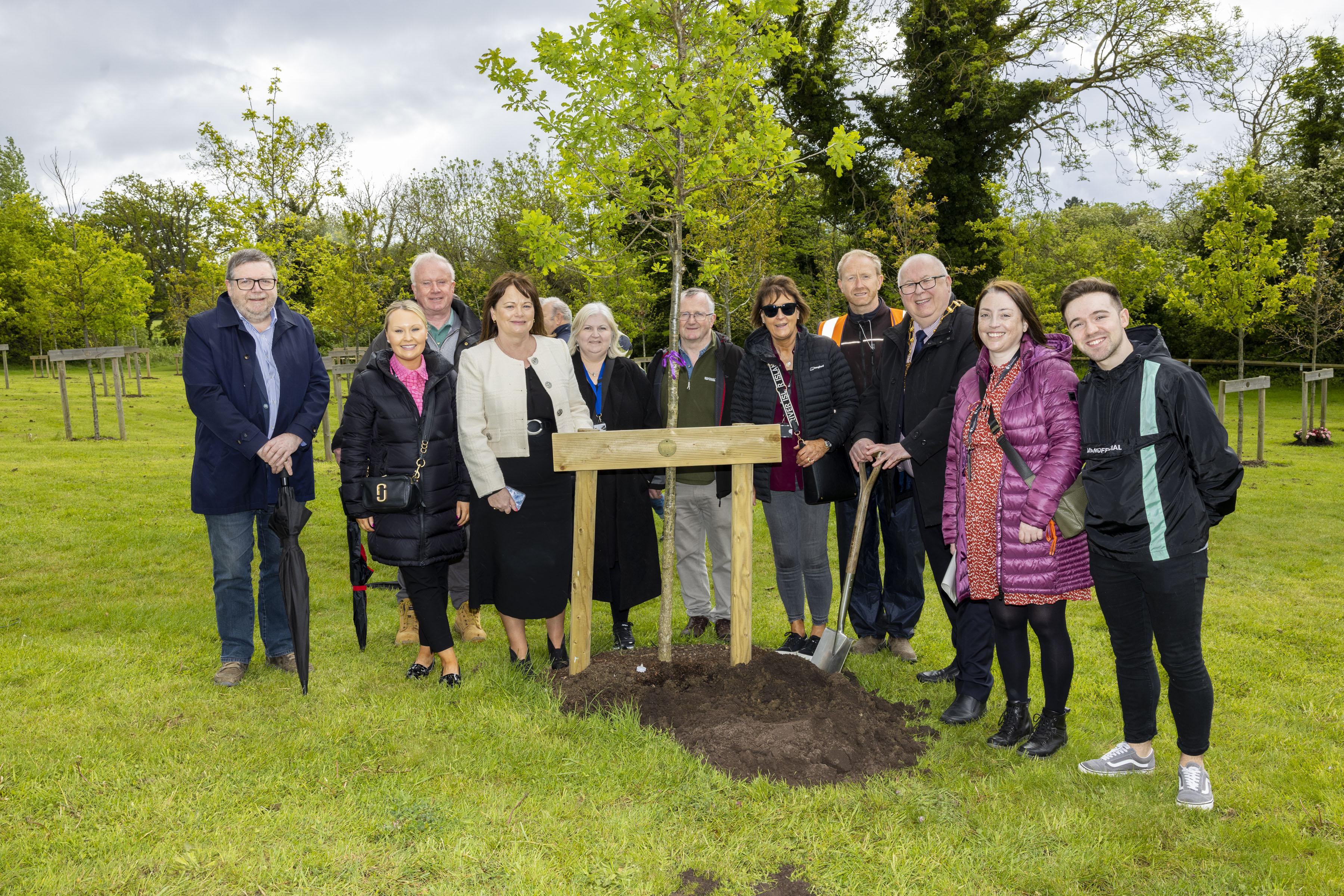 Malahide Demesne Commemorative Grove planting Operations team