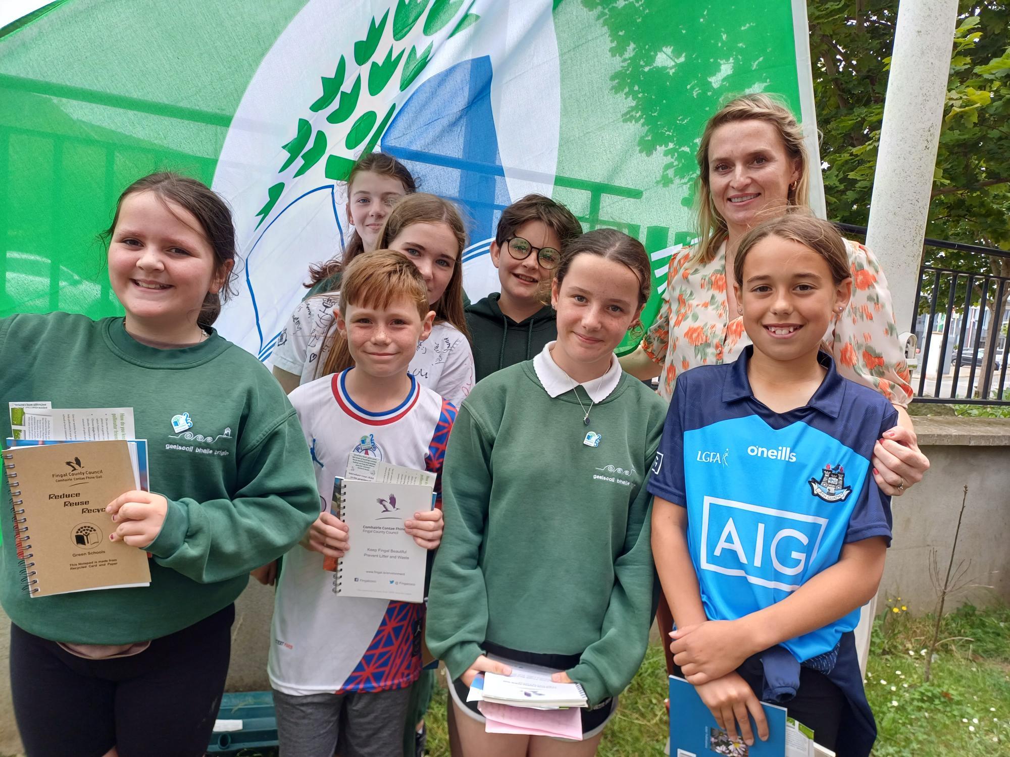 green schools flag raising ceremony