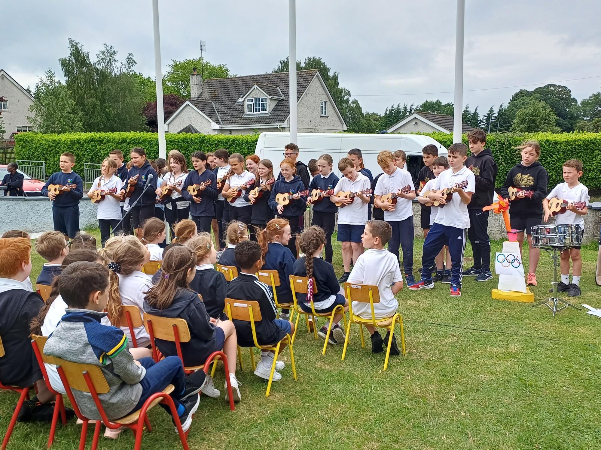 green schools flag raising ceremony