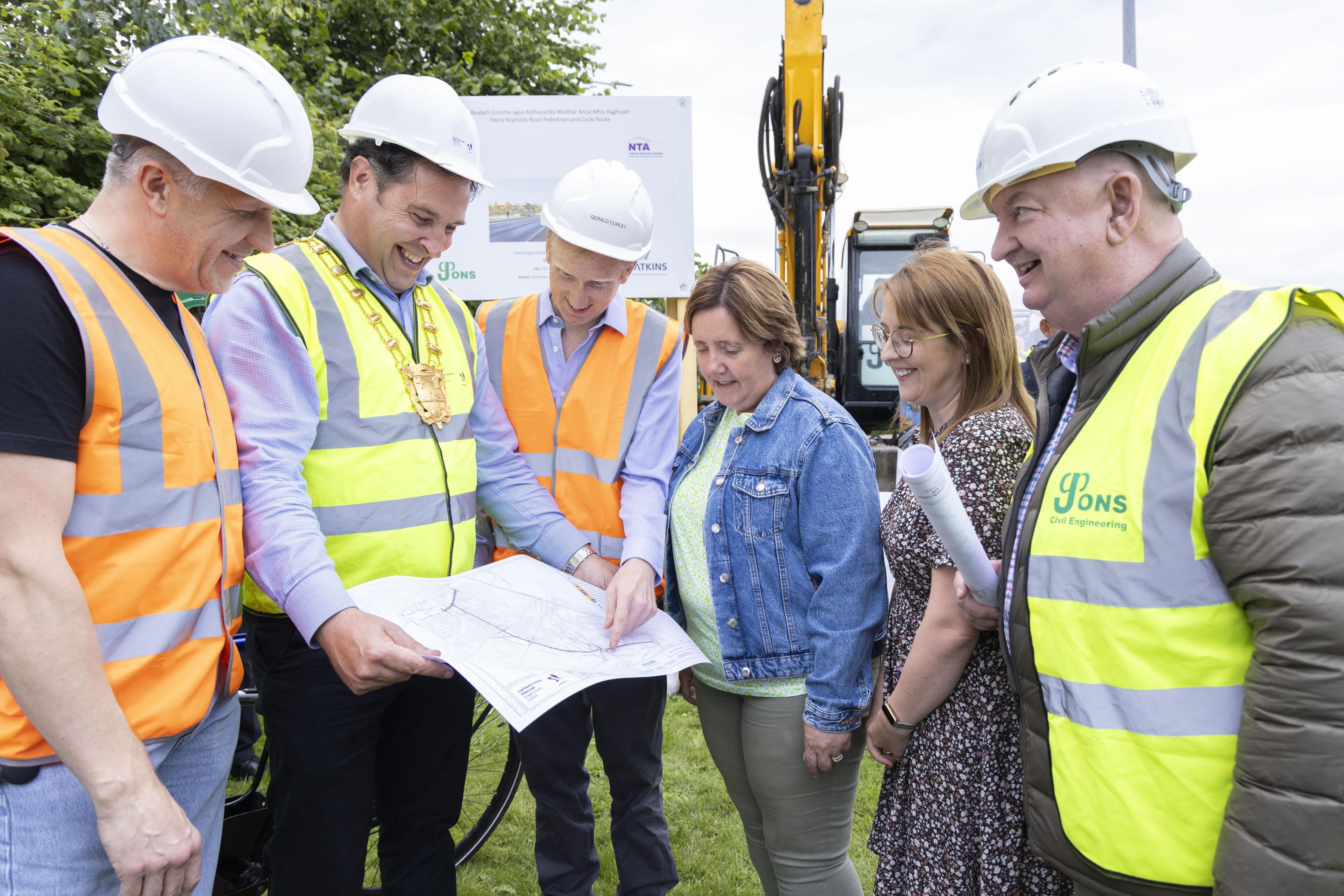 Local Cllrs inspect plans with Fingal team and Mayor of Fingal