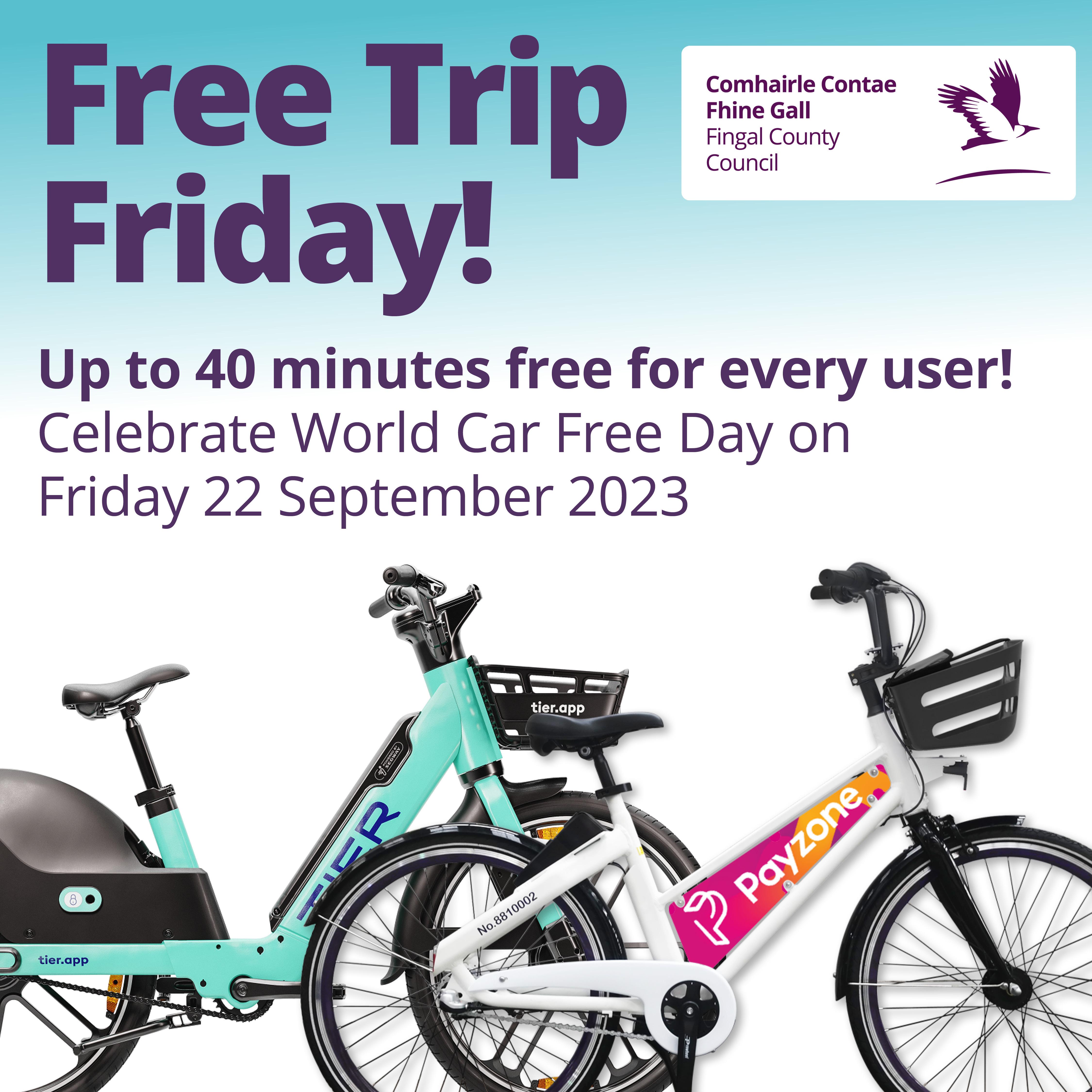 Free trip friday ebike and bike rental free in apps on friday 22 september