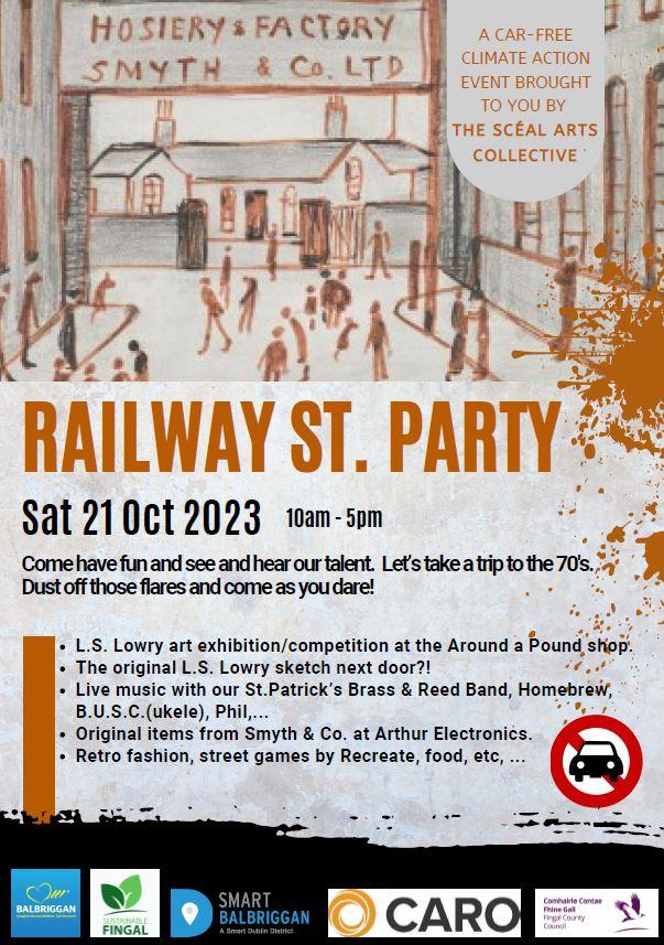 railway street lowry event poster