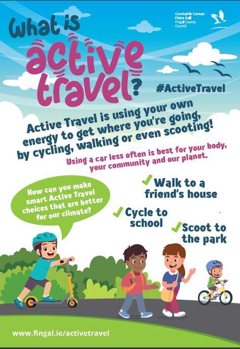 What is active travel poster
