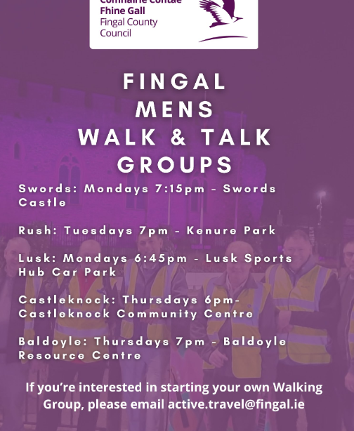 Schedule of mens walk and talk groups
