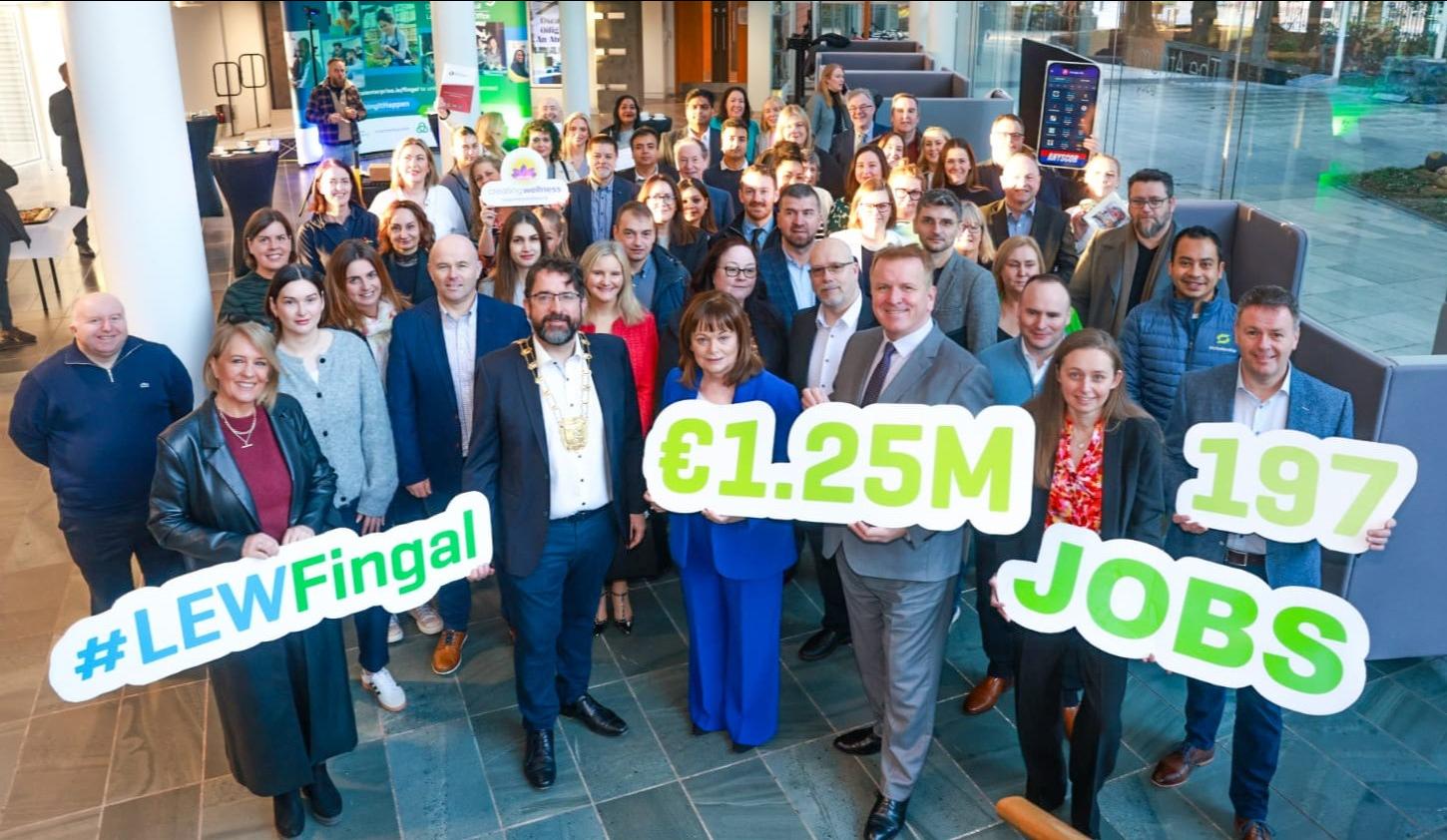 Mayor and Chief Executive of Fingal have welcomed 197 new jobs created in Fingal thanks to LEO Fingal