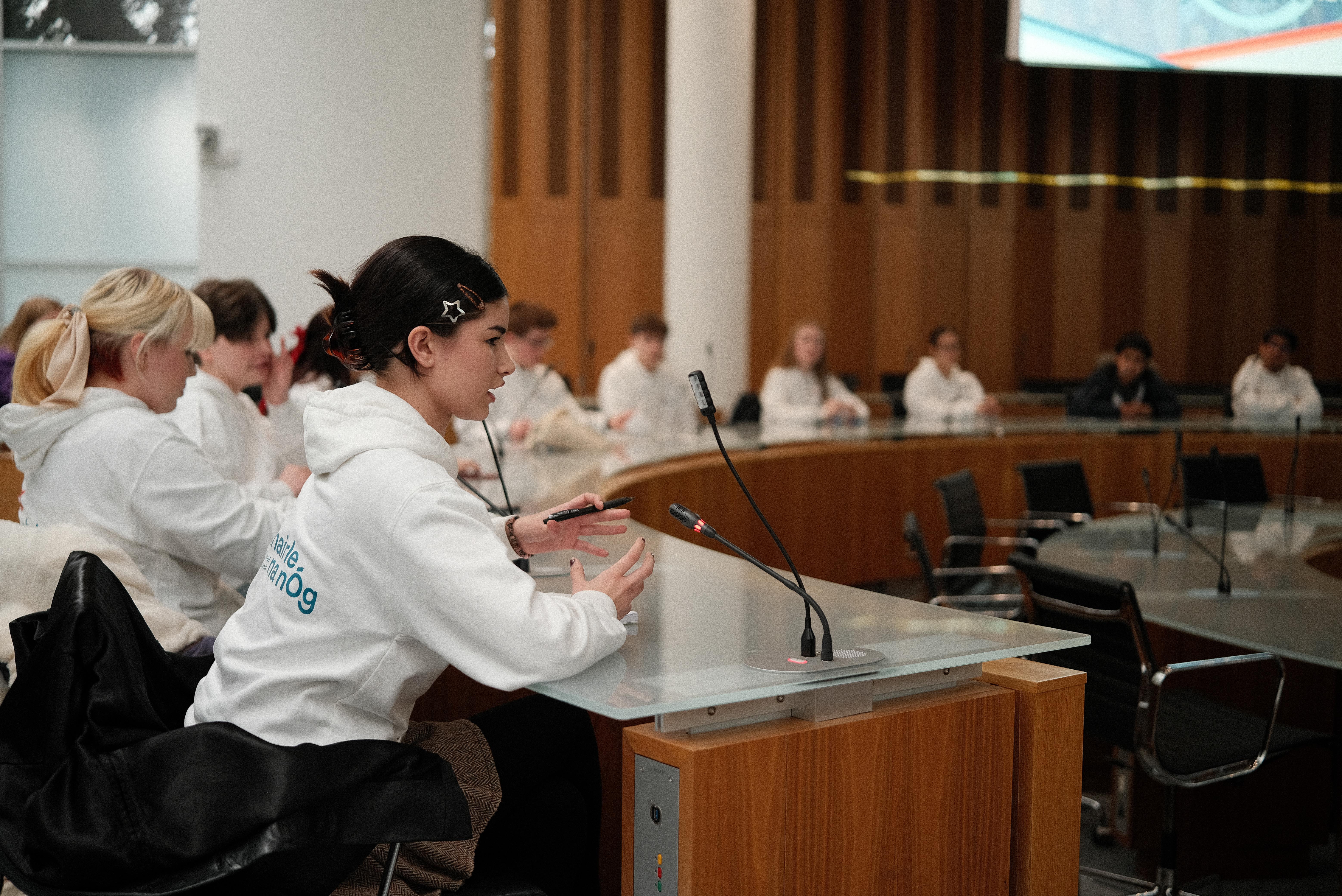 Comhairle na nÓg question Fingal council on a range of topics 