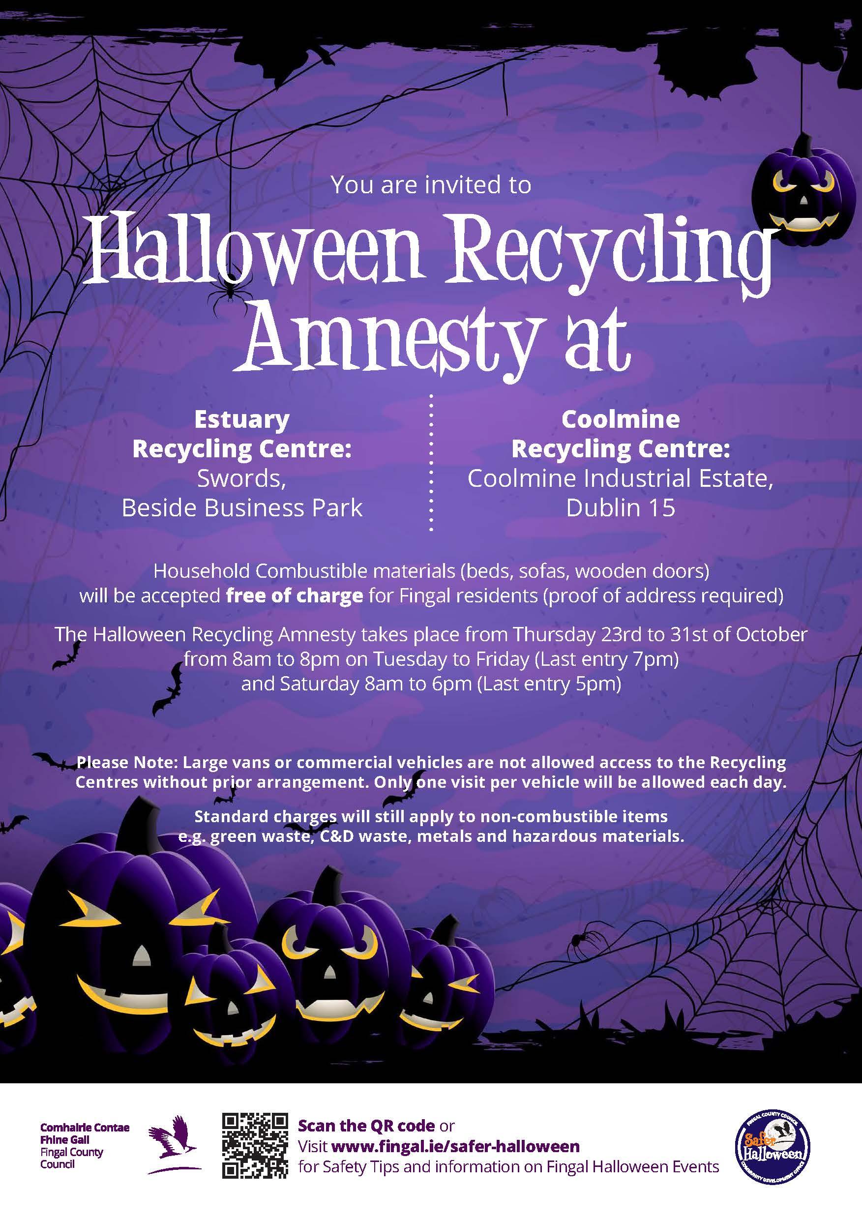 Halloween Recycling Amnesty 2025