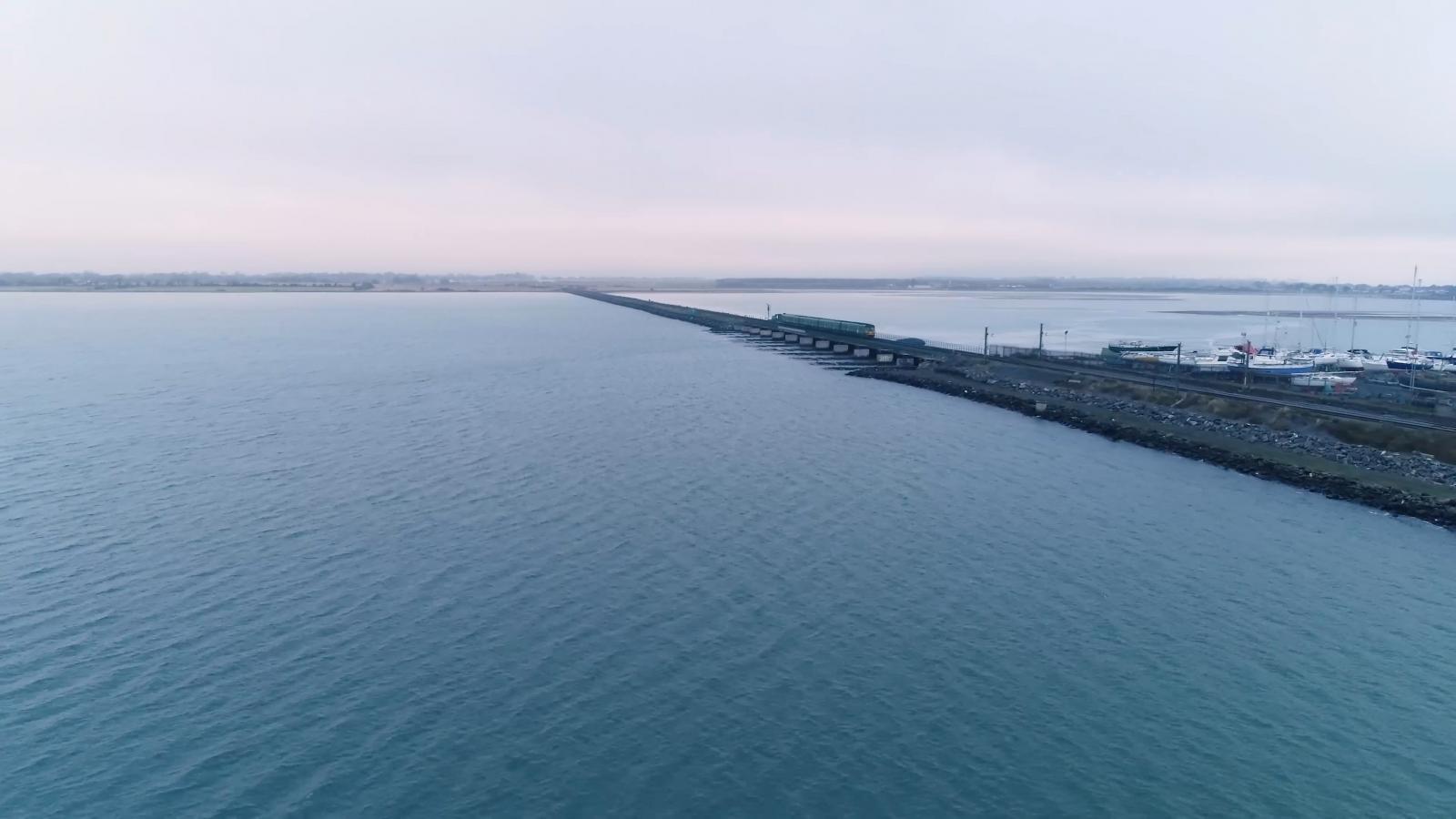 The railway line over the Broadmeadow Estuary, Malahide