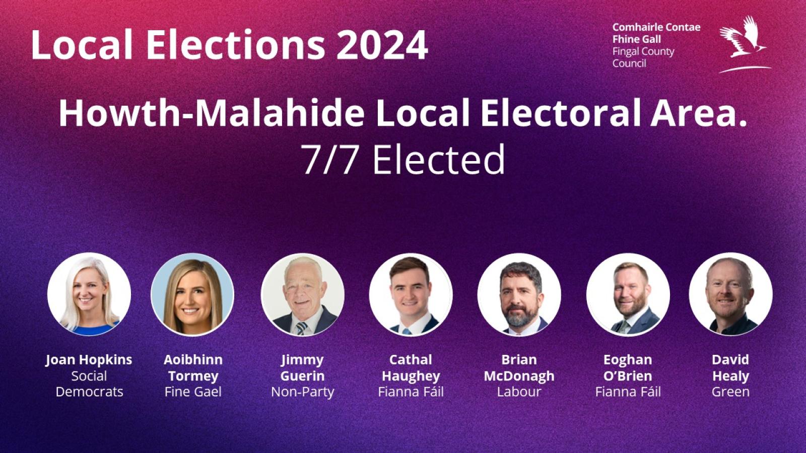 7 of 7 howth malahide elected